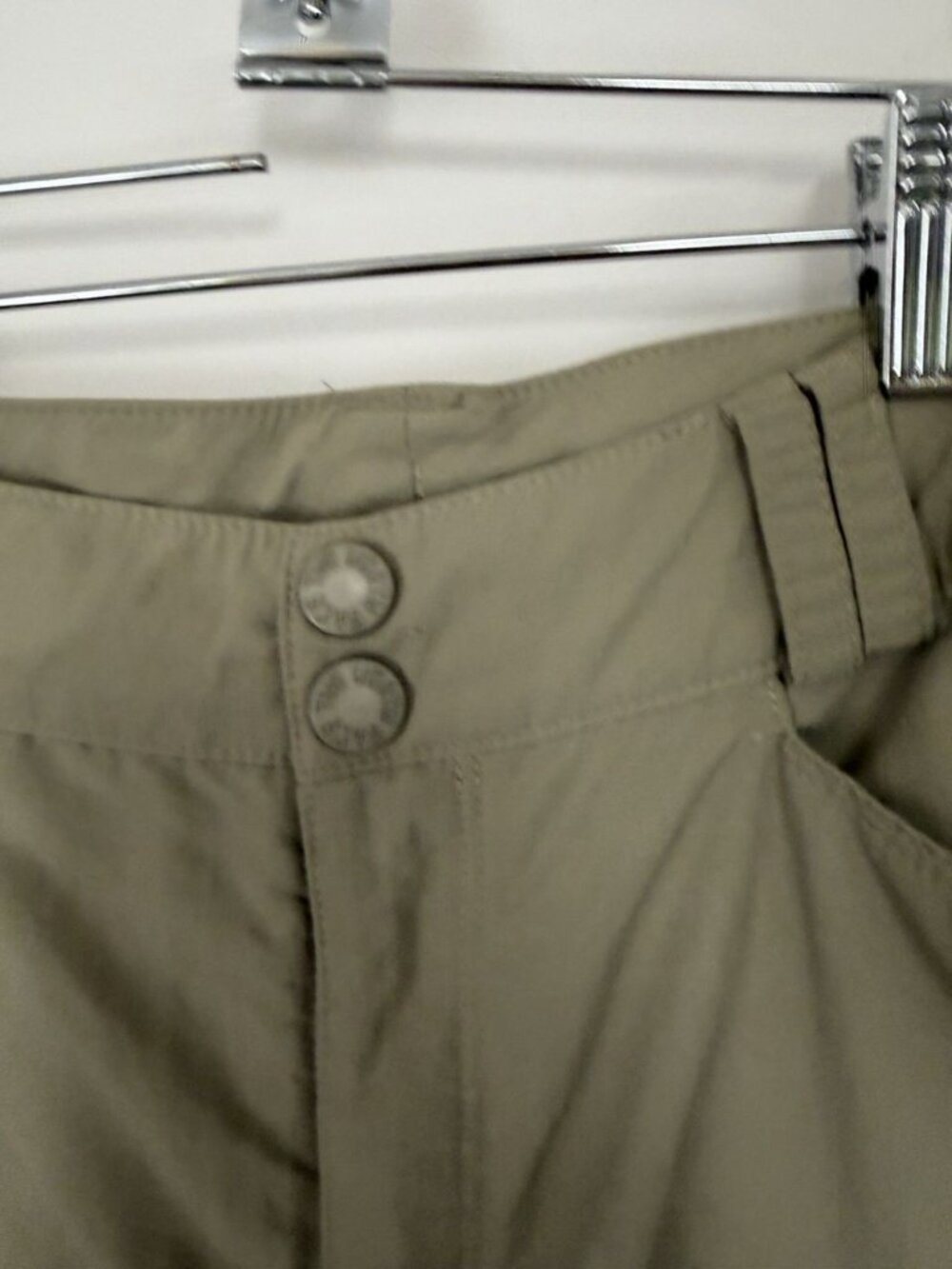 North Face Women’s 12 Short / Court Pant Tan Zip Off Cargo Shorts Hiking - Picture 6 of 12